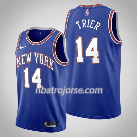 Män New York Knicks Tröja Allonzo Trier 14 2019-20 Nike Statement Edition Swingman
